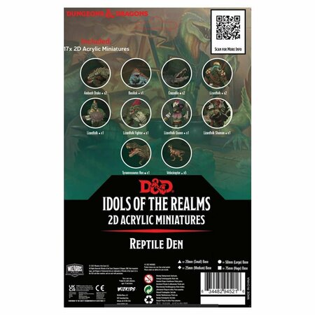 TOYS4.0 Dungeons & Dragons Icons of the Realm Scales & Tales Reptile Den 2D Miniatures TO3301779